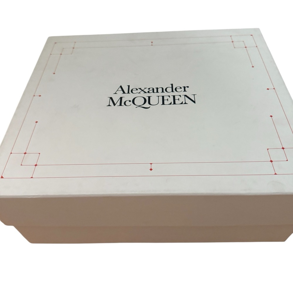 Alexander McQueen Tread Slick Leather Lace Up Spike  Combat Boots - Picture 7 of 9